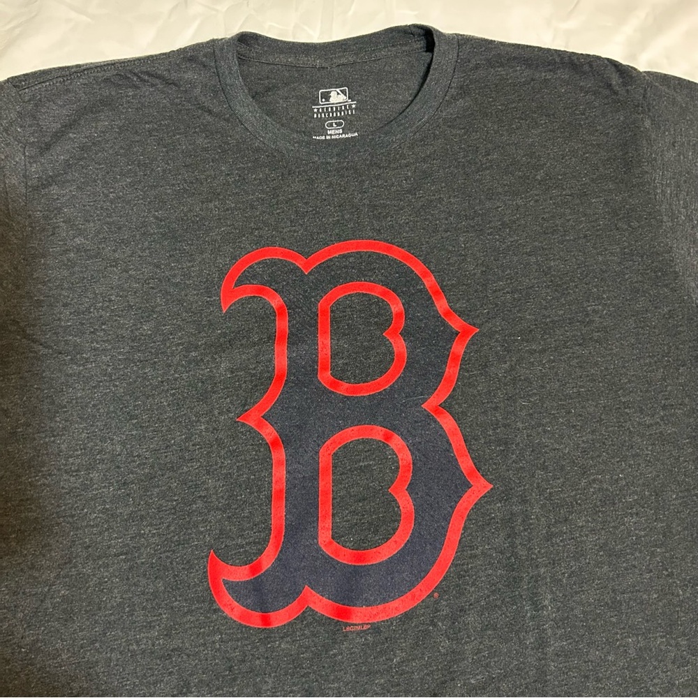 Boston Red Sox T-Shirt MLB Genuine Merchandise Mens Large Blue Red B